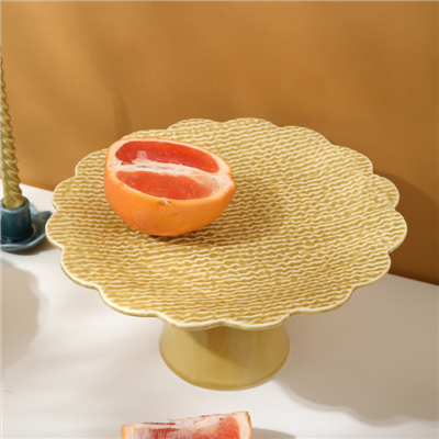 陶器製ケーキ皿